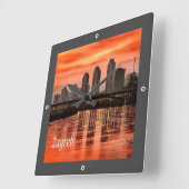 zHR004 ZAGREB, Kroatië, Europa, Vierkante Klok (Hoek)