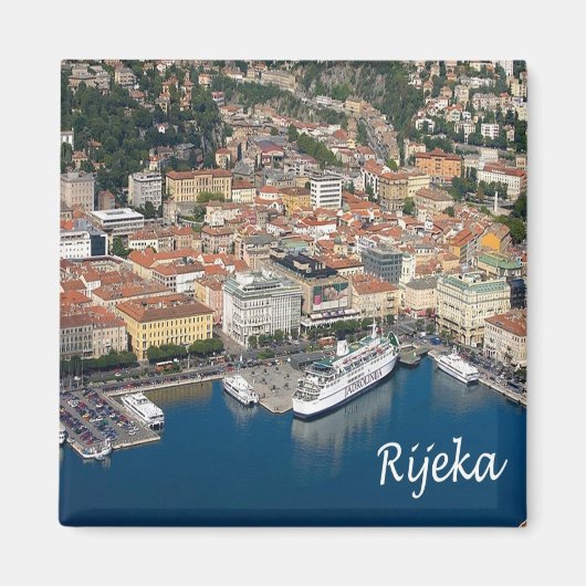 zHR005 RIJEKA Kroatië, Koelkast Magneet (Voorkant)