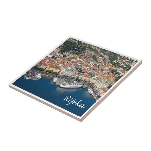 zHR005 RIJEKA Kroatië, Tegeltje (Zijkant)