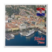 zHR006 RIJEKA, Kroatië, Tegeltje (Voorkant)