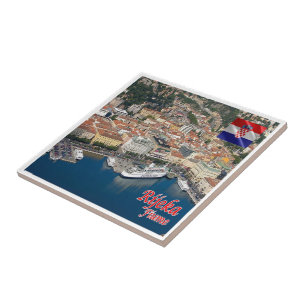 zHR006 RIJEKA, Kroatië, Tegeltje
