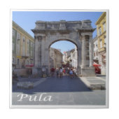 zHR007 PULA, Kroatië, Tegeltje (Voorkant)