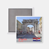 zHR008 PULA, Kroatië, Fridge Magnet (Voorkant / Achterkant)