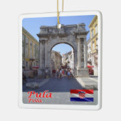 zHR008 PULA, Kroatië, Keramisch Ornament (Links)