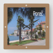 zHR009 POREC, Kroatië, Vierkante Klok (Voorkant)