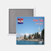 zHR013 NOVIGRAD, Kroatië, Novigrad, Koelkast Magneet (Voorkant / Achterkant)