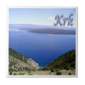 zHR014 KRK, CRES, Kroatië, Tegeltje (Voorkant)