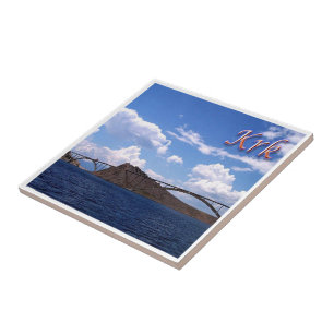 zHR016 KRK, Brug, Kroatië, Tegeltje