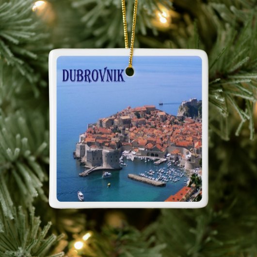 zHR017 DUBROVNIK, Kroatië, Europa, Keramisch Ornament (Boom)