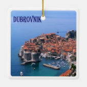 zHR017 DUBROVNIK, Kroatië, Europa, Keramisch Ornament (Achterkant)