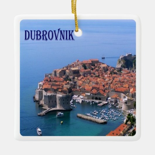 zHR017 DUBROVNIK, Kroatië, Europa, Keramisch Ornament (Voorkant)