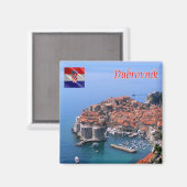 zHR018 DUBROVNIK, Kroatië, Koelkast Magneet (Voorkant / Achterkant)