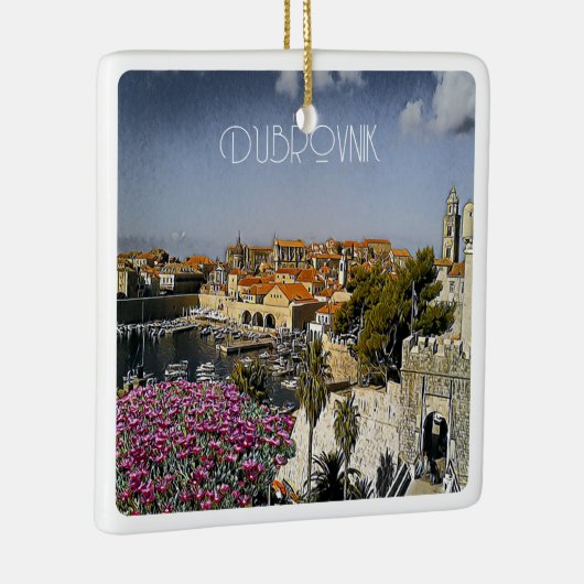 zHR019 DUBROVNIK, Kroatië, Keramisch Ornament (Rechts)