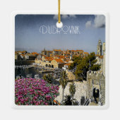 zHR019 DUBROVNIK, Kroatië, Keramisch Ornament (Achterkant)