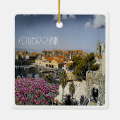 zHR019 DUBROVNIK, Kroatië, Keramisch Ornament (Achterkant)