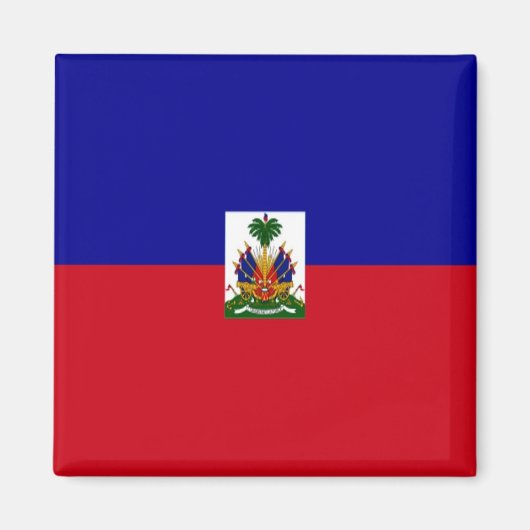 zHT001 HAITI FLAG, Amerika, Fridge Magneet (Voorkant)