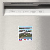zHT002 HAITI I Love, Mosaic, America, Fridge Magneet (Insitu (Vaatwasser))