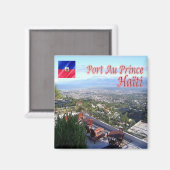 ZHT003 PORT AU PRINCE, Haïti, Amerika, Fridge Magneet (Voorkant / Achterkant)