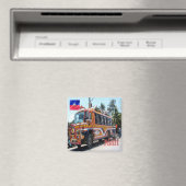 zHT005 HAITI, Tap Tap Public Transportation, Fridg Magneet (Insitu (Vaatwasser))