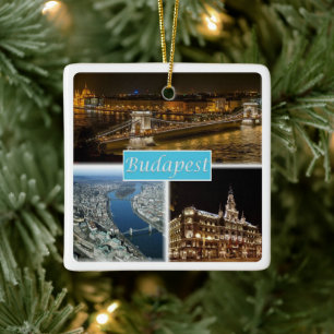 zHU003 BUDAPEST Hongarije, Keramisch Ornament