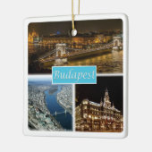 zHU003 BUDAPEST Hongarije, Keramisch Ornament (Links)