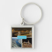 zHU003 BUDAPEST Hongarije, Sleutelhanger (Voorkant)