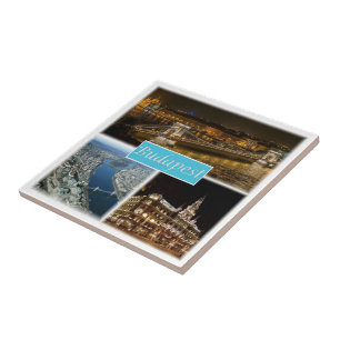 zHU003 BUDAPEST Hongarije, Tegeltje