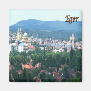 zHU004 EGER Panorama, Hongarije, Koelkast Magneet