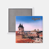 zHU007 EGER BELVAROSA, Hongarije, Koelkast Magneet (Voorkant / Achterkant)