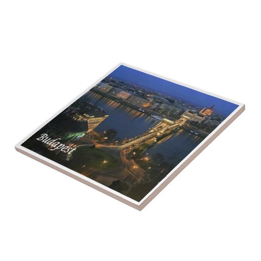 zHU008 BUDAPEST, Hongarije, Boedapest, Tegeltje (Zijkant)