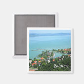 zHU009 BALATON, Hongarije, Europa, Fridge Magneet (Voorkant / Achterkant)