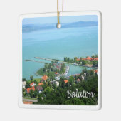 zHU009 BALATON, Hongarije, Europa, Keramisch Ornament (Links)