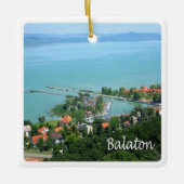 zHU009 BALATON, Hongarije, Europa, Keramisch Ornament (Voorkant)