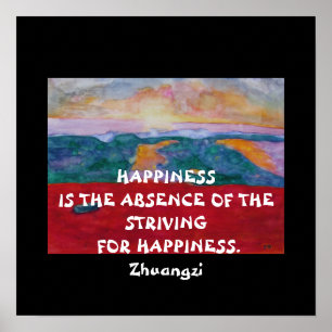 Zhuangzi Quote - Poster