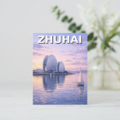 Zhuhai China Reis Briefkaart (Staand voorkant)