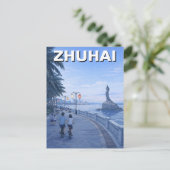 Zhuhai China Reis Briefkaart (Staand voorkant)