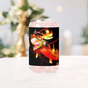 Zhulong Vuurdraak Blikvorm Glas