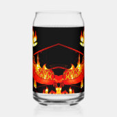 Zhulong Vuurdraak  Blikvorm Glas (Links)