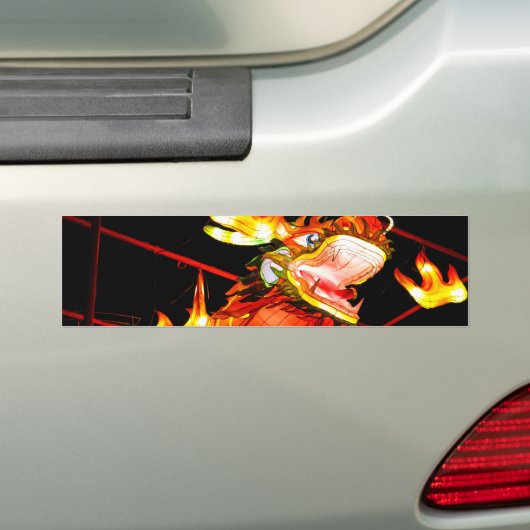 Zhulong Vuurdraak  Bumpersticker (Op auto)