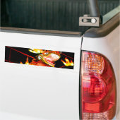 Zhulong Vuurdraak  Bumpersticker (Op Truck)