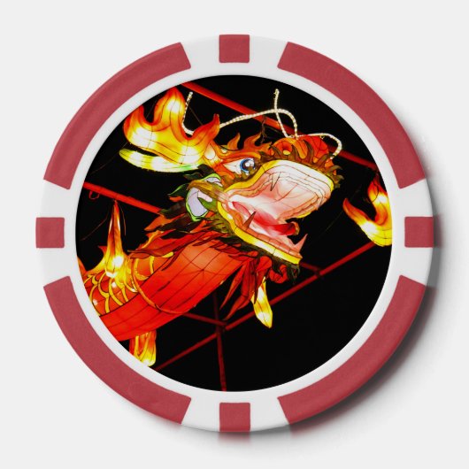 Zhulong Vuurdraak Poker Chips (Voorkant)