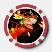 Zhulong Vuurdraak Poker Chips (Achterkant)