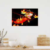 Zhulong Vuurdrake Poster (Keuken)