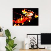 Zhulong Vuurdrake Poster (Thuiskantoor)