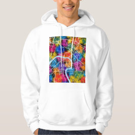 Zhuzhou China City Map Hoodie
