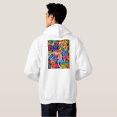 Zhuzhou China City Map Hoodie (Achterkant volledig)