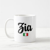 Zia (Aunt) Italian Flag Mug Koffiemok (Links)