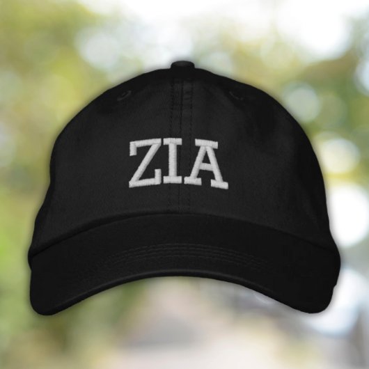 Zia embroidered Cap for Italian Aunt Geborduurde Pet