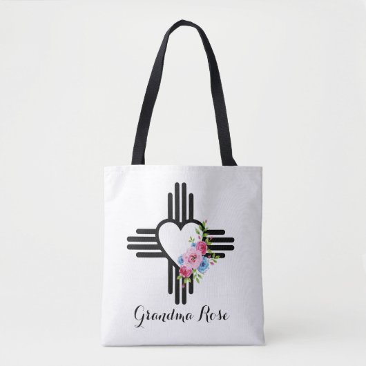  Zia Hart met Rozen Gepersonaliseerd Cadeau Tote Bag (Voorkant)