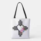 Zia Hart met Rozen Gepersonaliseerd Cadeau Tote Bag (Achterkant)
